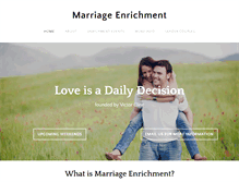 Tablet Screenshot of marriage-enrichment.org